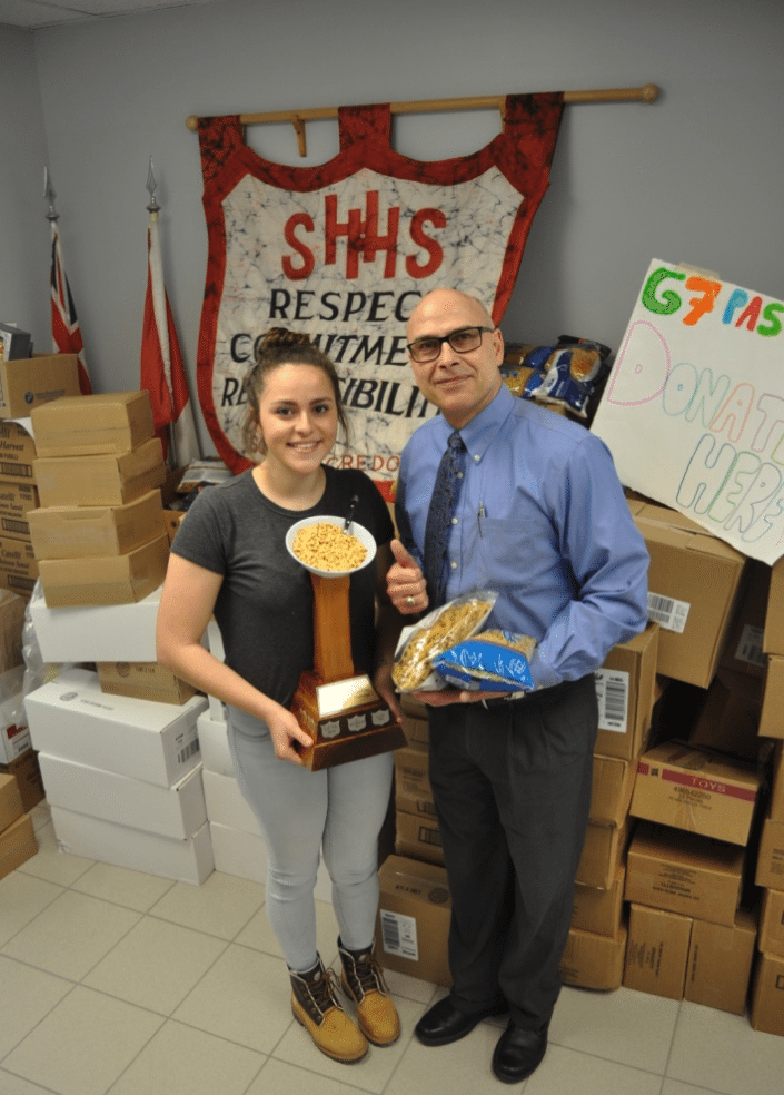 HHSS is second to none when it comes to pasta donations