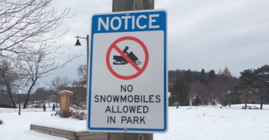 Local snowmobiling club wants you stay off trails