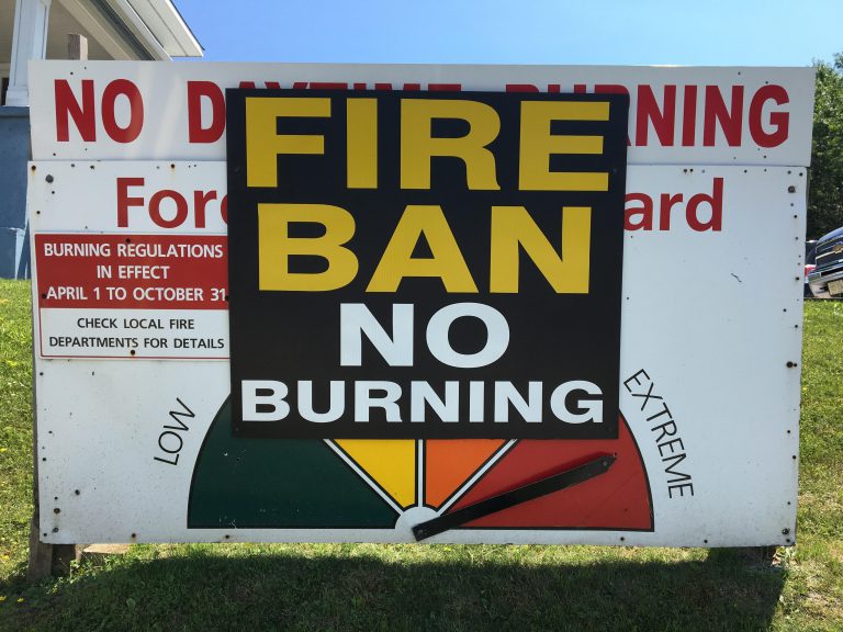 Haliburton County under complete fire ban