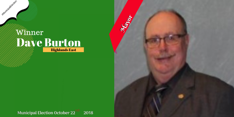 Burton Has Been Re-Elected in Highlands East