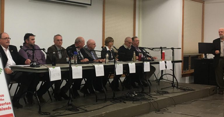 Potential County Councillors The Focus of the Last All-Candidates Meeting