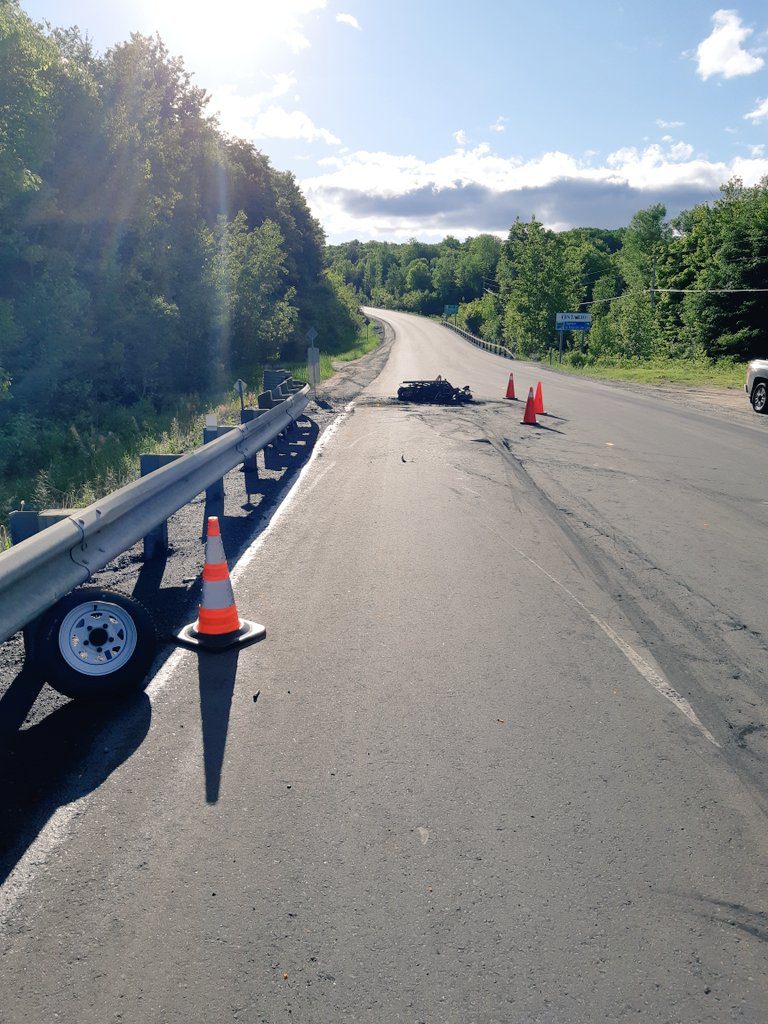 Driver left with life-threatening injuries following a motorcycle crash in Highlands East