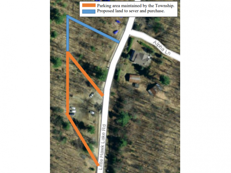 Algonquin Highlands eyeing land purchase to expand parking on Little Hawk Lake Road
