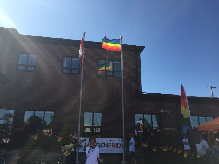 Minden Pride flag ceremony explains origins and the importance of local event