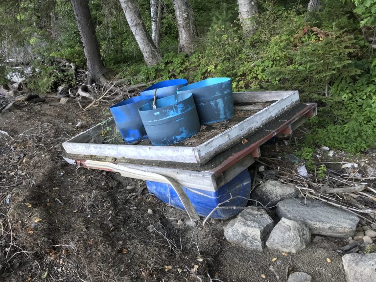 Abandoned dock in Haliburton serving as cautionary tale