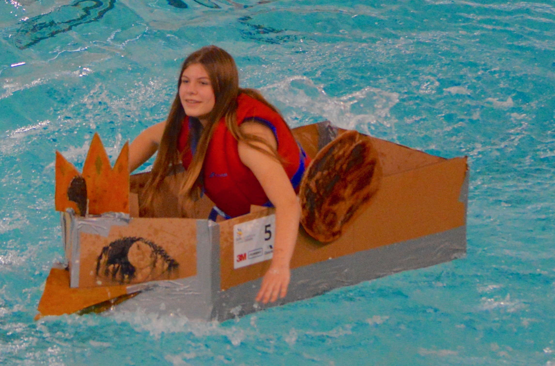 Students compete in annual cardboard boat races My Haliburton Now