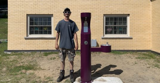 Water fountain installed near Haliburton Junction Skate Park