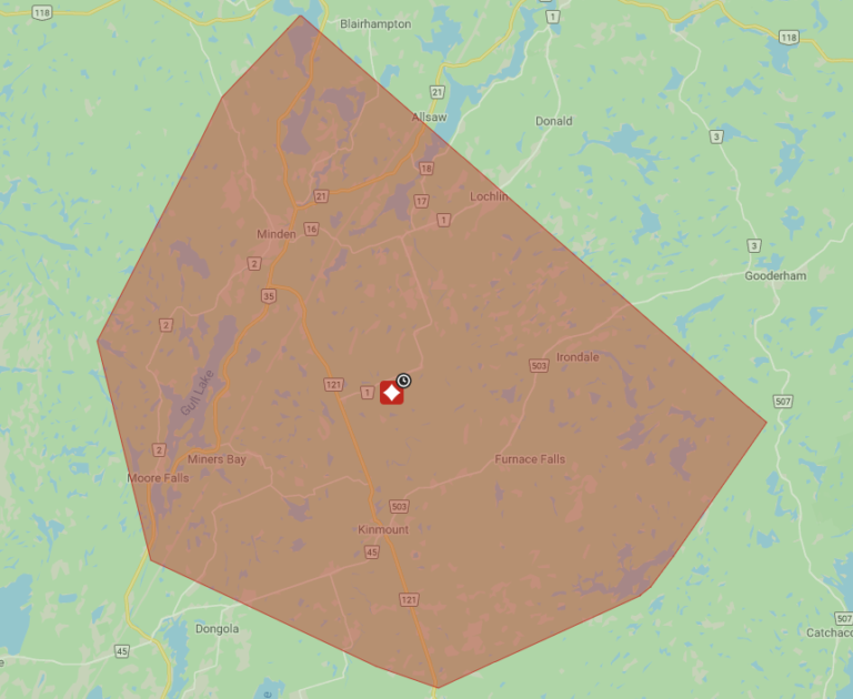 Minden and surrounding areas will be without power on Sunday