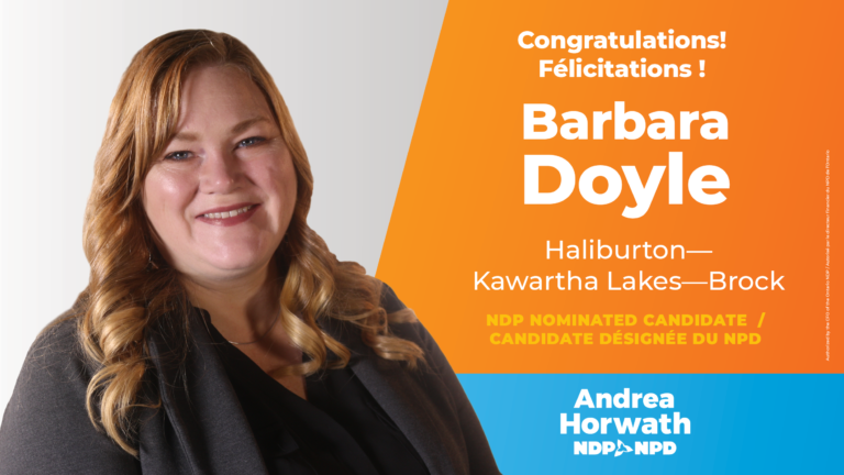 NDP select candidate to represent Haliburton-Kawartha Lakes-Brock in upcoming provincial election