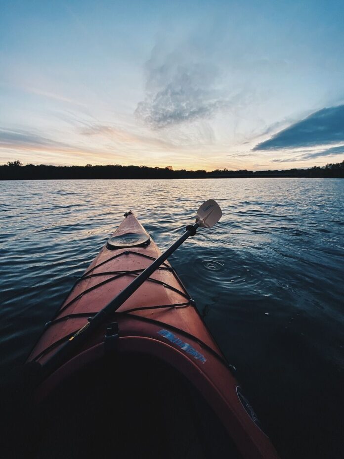 paddle kayak canoe water swim