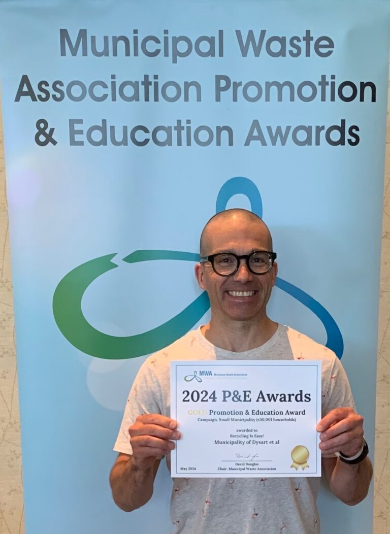 Dysart recognized for recycling promotion
